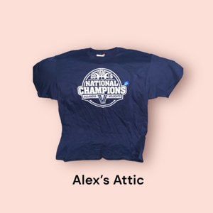 Hanes Tagless T Shirt Villanova University Wildcats 2016 National Champions XL